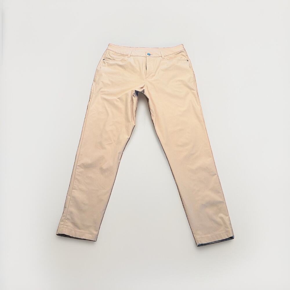 Lululemon ABC Slim Fit 5 Pocket Pants Men's 32x29 Khaki Warpstreme